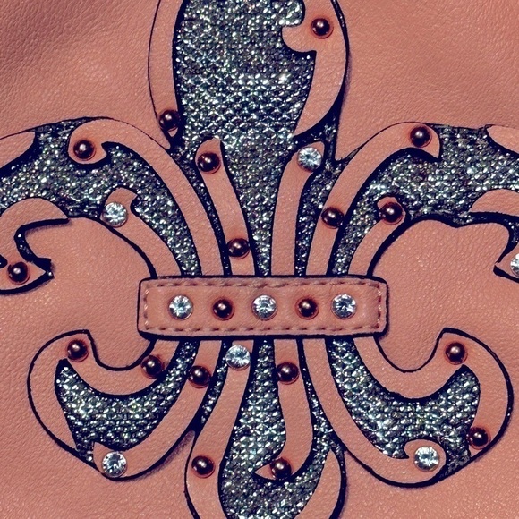 Miss Me Fleurdelis Crossbody Bag - Picture 3 of 10